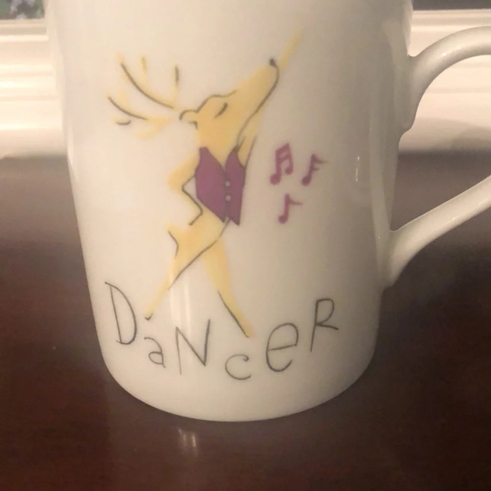 Pottery Barn l Reindeer “Dancer” Christmas Holiday Mug